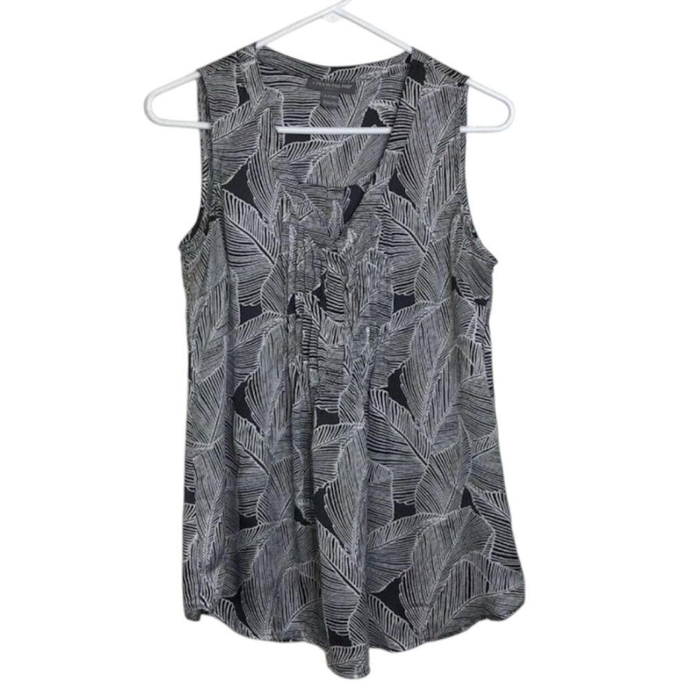 A Pea in the Pod Womens Maternity Black & White Sleeveless Tank Top Size Small